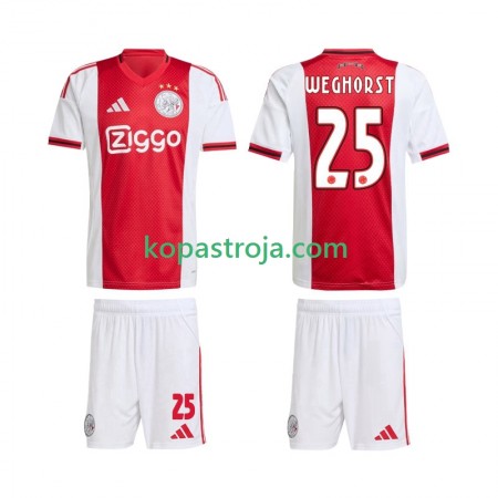 Billiga Fotbollströjor AFC Ajax Wout Weghorst 25 Barn Hemma tröja 2025/26 Kortärmad